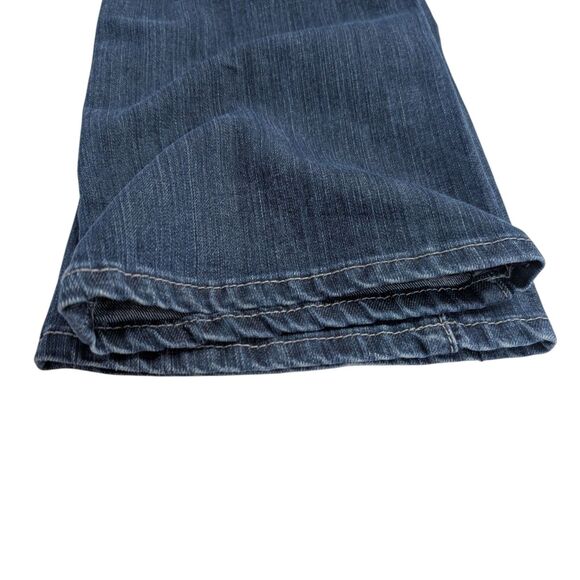 Vigoss Boot Cut Jeans Juniors Size 9 Blue Denim Rhinestone Pockets - Picture 14 of 16